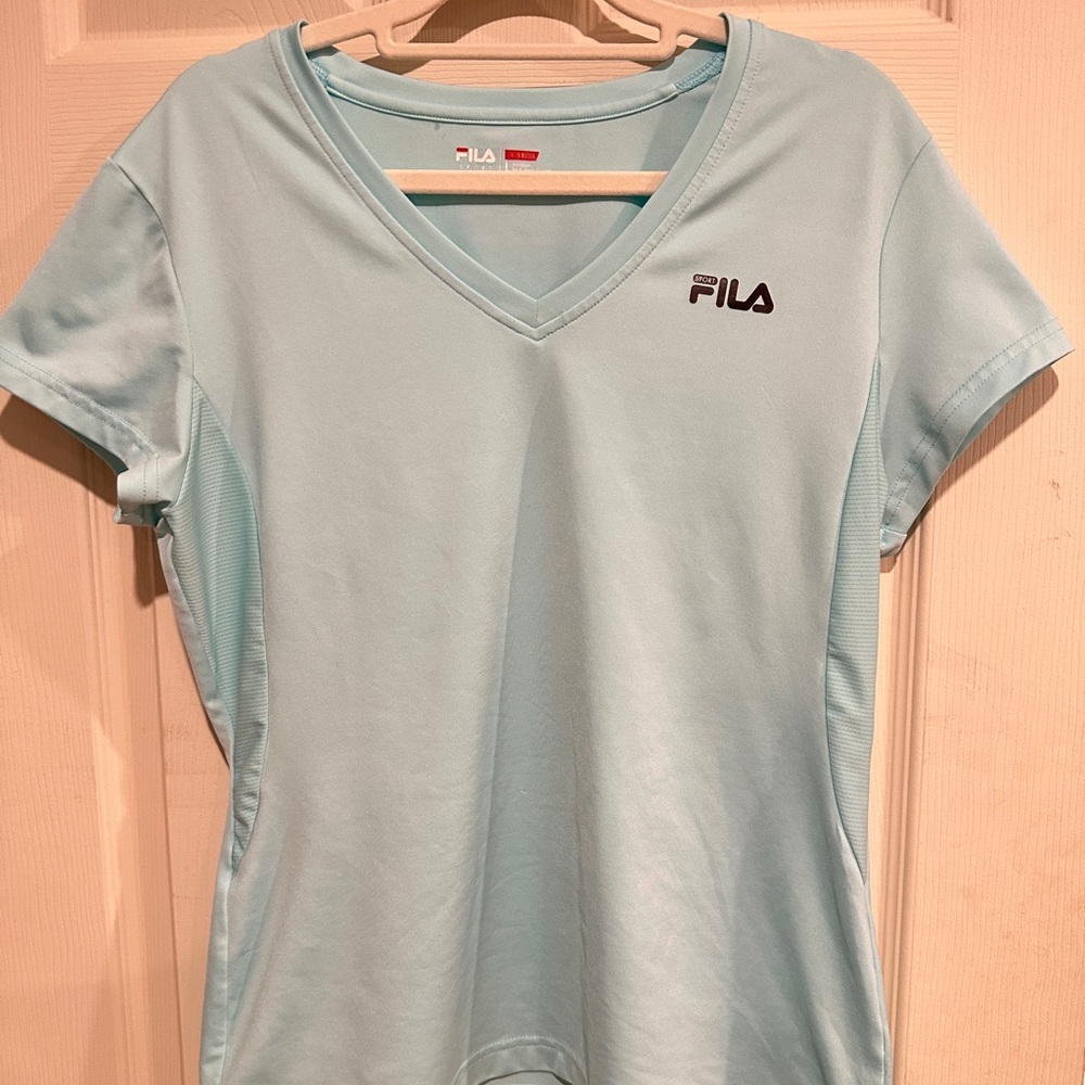 FILA Women Activewear Sport Long Sleeve T-Shirt, Green, size M